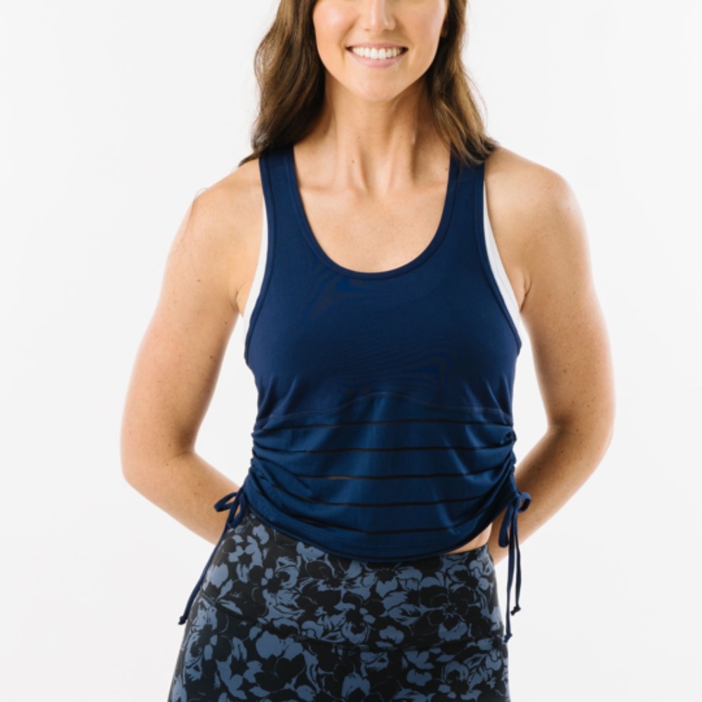 Navy Havana Cinch Tank